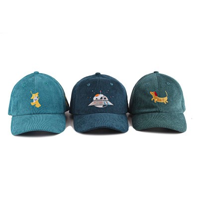 custom embroidery hats corduroy hats baseball caps custom logo unstructured caps no moq hip hop baseball cap